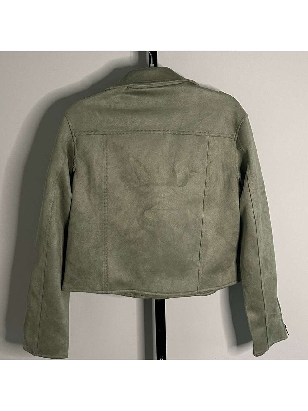 KUT from the Kloth-Jackie Moto Jacket-size Medium-Celery-NWT-retails $129 - Picture 5 of 10